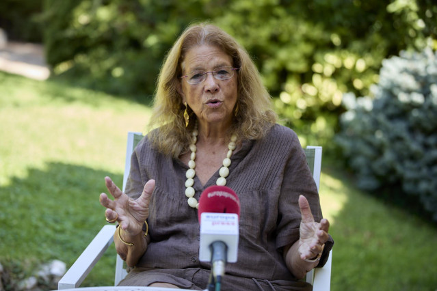 La vicesecretaria de Sectorial del PP, Elvira Rodríguez, durante una entrevista para Europa Press