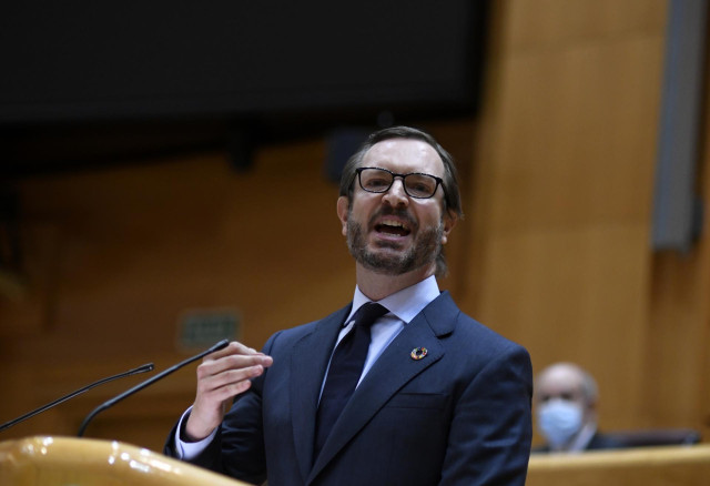 Archivo - El portavoz del PP en el Senado, Javier Maroto.