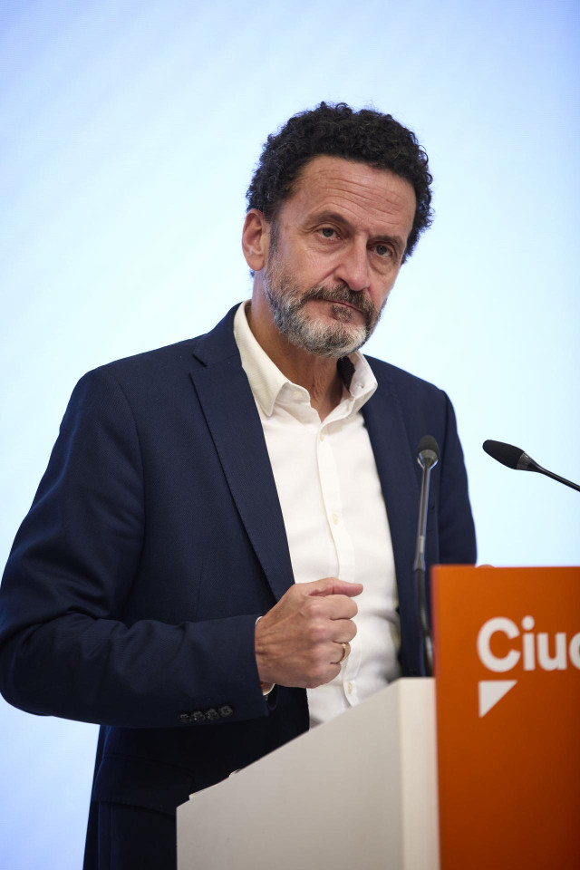 Archivo - El vicesecretario general y portavoz del Comité Ejecutivo de Ciudadanos, Edmundo Bal, en una rueda de prensa en la sede nacional del partido.