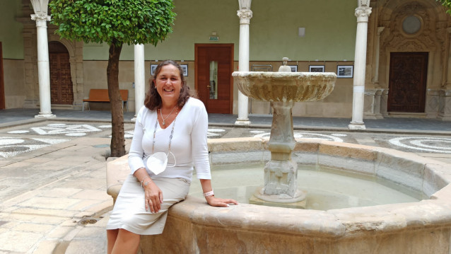 La experta en aceite de oliva y directora del curso de la UNIA en Baeza, Mari Paz Aguilar.