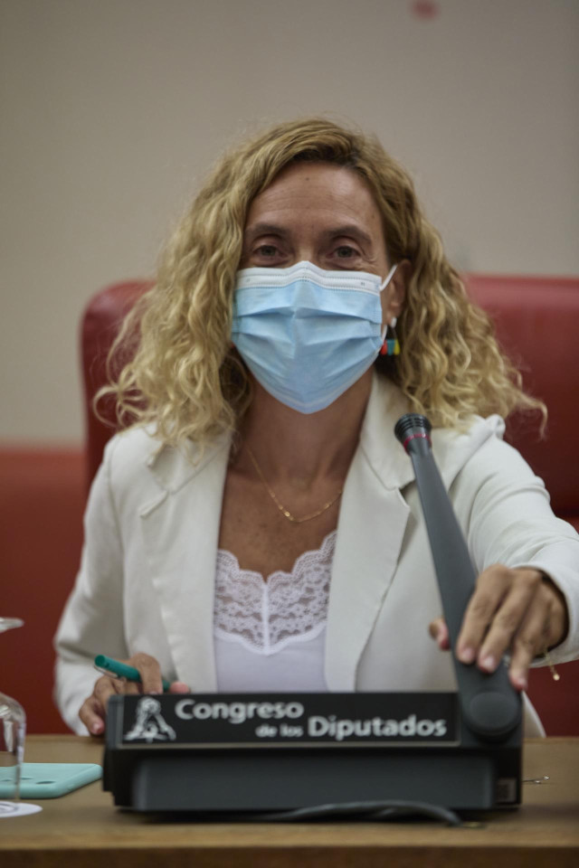 La presidenta del Congreso, Meritxell Batet, en la Diputación Permanente