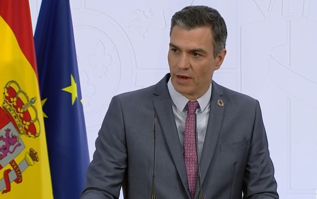 El presidente del Gobierno, Pedro Sánchez.