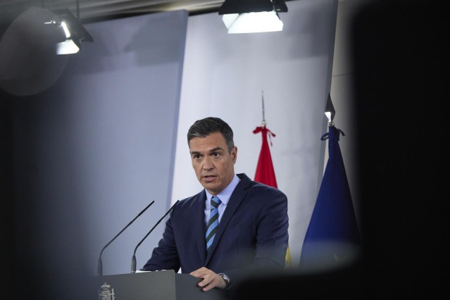 El presidente del Gobierno, Pedro Sánchez, comparece en rueda de prensa para dar cuenta de los asuntos tratados en la reunión del Grupo de Trabajo Interministerial