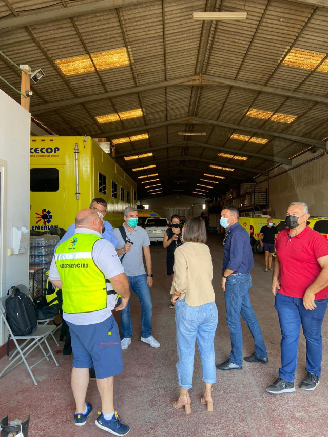 Visita de Fernando Clavijo (CC) a Lanzarote para analizar la situación migratoria en la isla