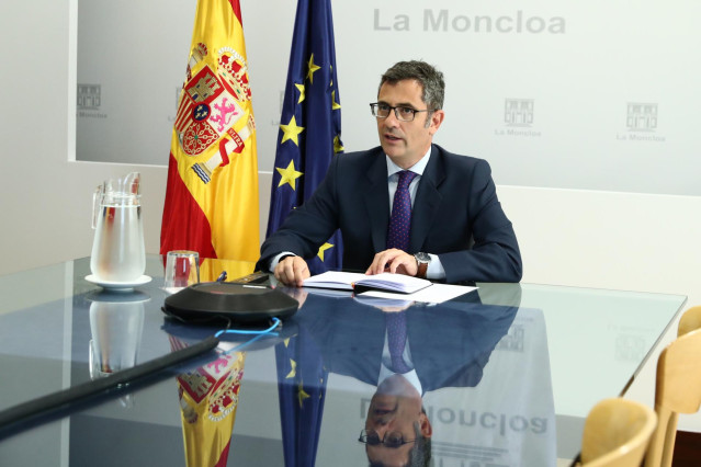El ministro de la Presidencia, Relaciones con las Cortes y Memoria Democrática, Félix Bolaños.