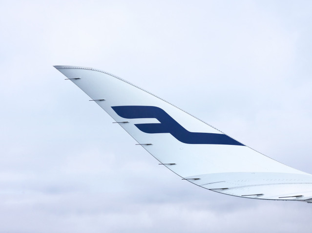 Archivo - Avión de Finnair.