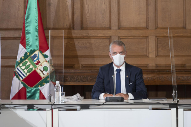 El Lehendakari, Iñigo Urkullu, tras el Consejo de Gobierno en el Palacio Miramar de Donostia-San Sebastián