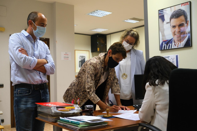 María Chivite presenta su candidatura a la Secretaría General del PSN