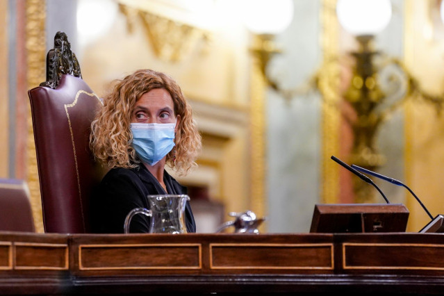Archivo - La presidenta del Congreso, Meritxell Batet en una sesión plenaria