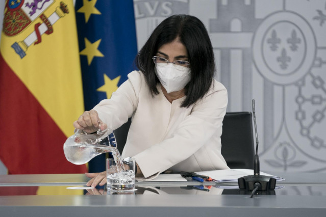 La ministra de Sanidad, Carolina Darias