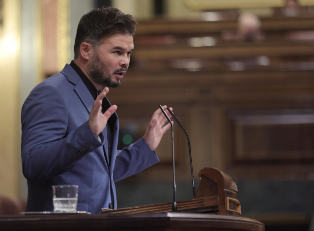 Archivo - El portavoz de Esquerra Republicana en el Congreso, Gabriel Rufián