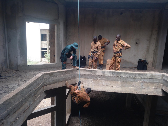 Agentes de la Guardia Civil participan en el proceso de formación de gendarmes dentro del proyecto europeo GAR-SI Sahel