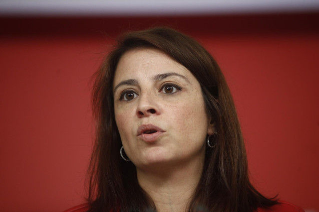 Archivo - La vicesecretaria general del Partido Socialista, Adriana Lastra