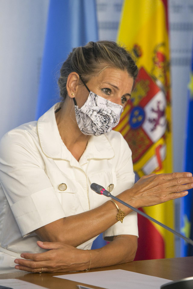La vicepresidenta segunda y ministra de Trabajo y Economía Social, Yolanda Díaz