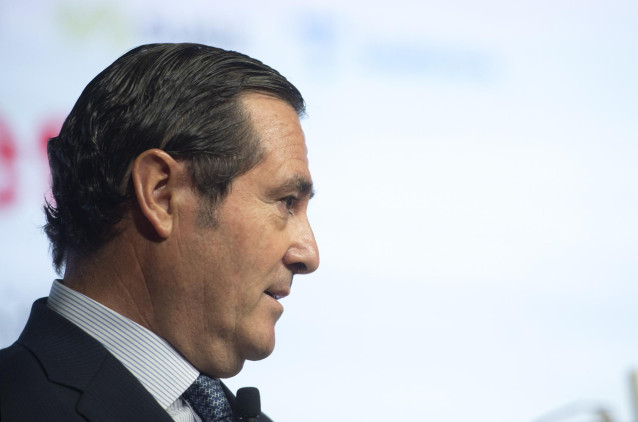 Archivo - El presidente de la CEOE, Antonio Garamendi