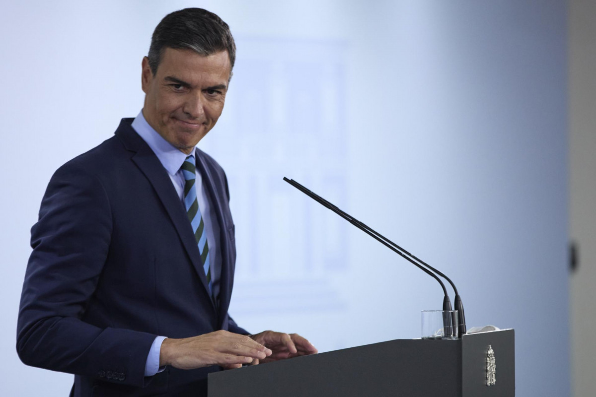 El presidente del Gobierno, Pedro Sánchez