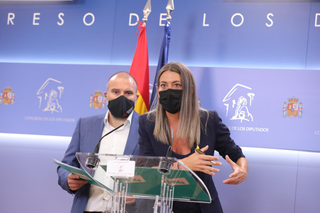 La portavoz parlamentaria de Junts per Catalunya, Miriam Nogueras