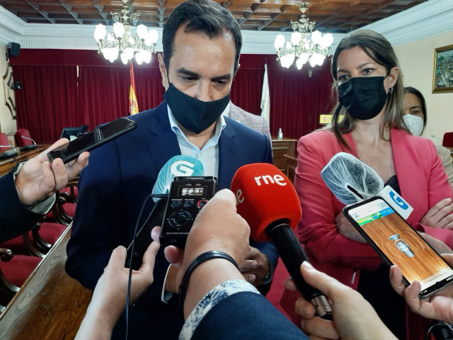 Archivo - El secretario general de Infraestructuras, Sergio Vázquez Torrón, en un acto en Lugo