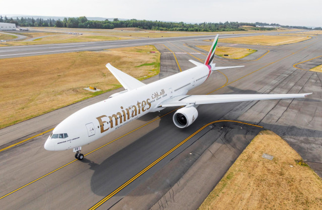 Archivo - Avión de Emirates.