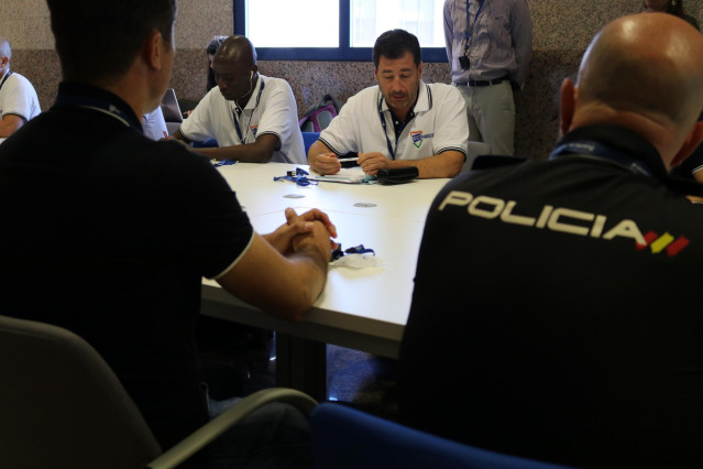 Archivo - Efectivos de la Policía Nacional que participan en en el proyecto ECI-Níger gestionado por FIIAPP y financiado por la UE