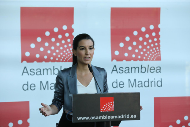 Archivo - La portavoz de Vox en la Asamblea de Madrid, Rocío Monasterio, ofrece una rueda de prensa previa a la celebración de una sesión plenaria en la Asamblea de Madrid, a 15 de julio de 2021, en Madrid (España). El pleno debate hoy la creación de una