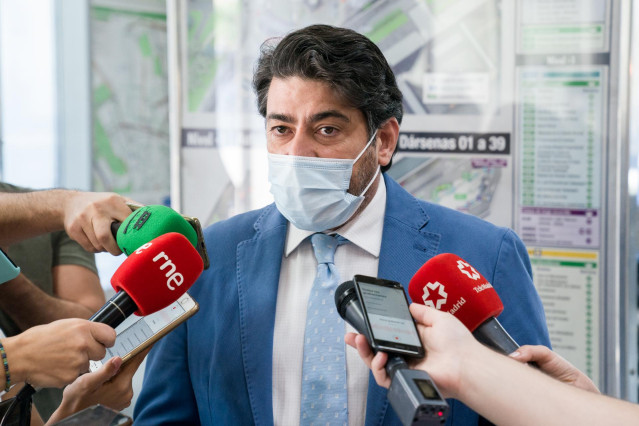 El consejero de Transportes e Infraestructuras de la Comunidad, David Pérez.