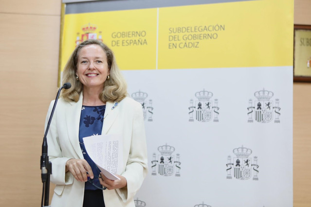 La vicepresidenta primera y ministra de Asuntos Económicos, Nadia Calviño.