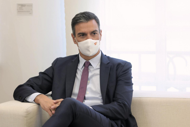 El presidente del Gobierno, Pedro Sánchez, en el Palacio de la Moncloa, a 7 de septiembre de 2021, en Madrid (España)