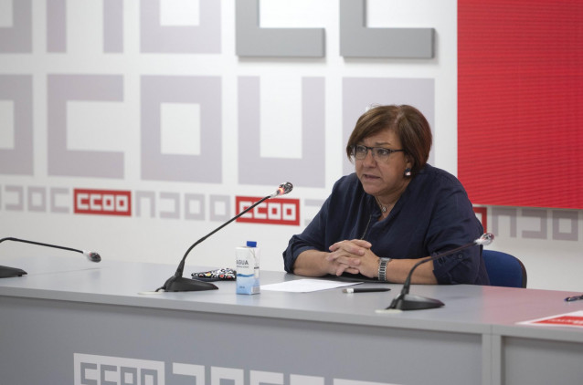 La secretaria de Acción Sindical de CCOO, Mari Cruz Vicente.