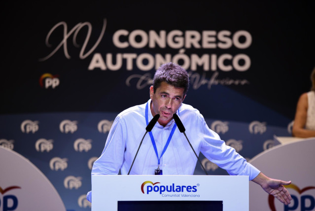 Archivo - El presidente del PPCV, Carlos Mazón, en imagen de archivo
