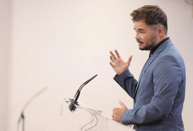 El portavoz parlamentario de la ERC, Gabriel Rufián