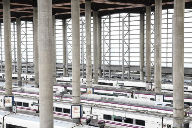 Andenes en la estación de Puerta de Atocha