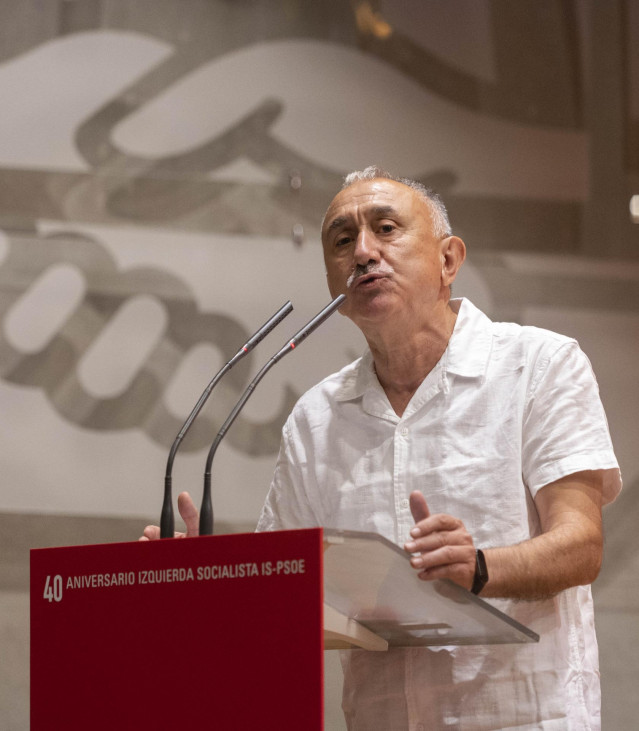El secretario general de UGT, Pepe Álvarez,
