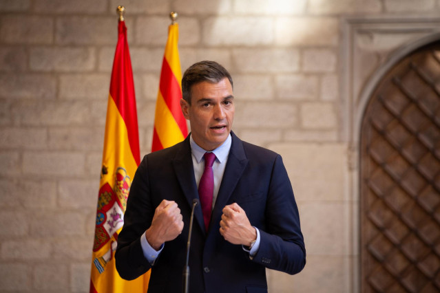 El presidente del Gobierno, Pedro Sánchez