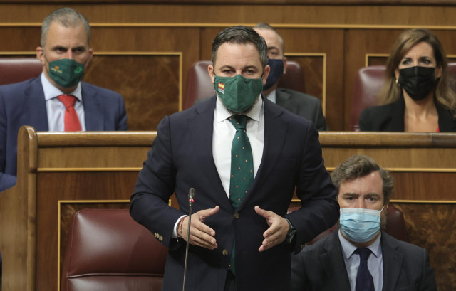 El líder de Vox, Santiago Abascal