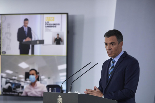 El presidente del Gobierno, Pedro Sánchez