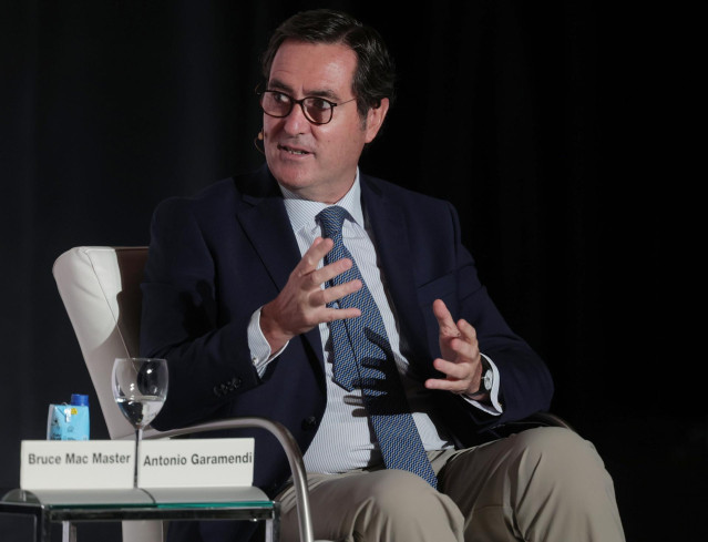 El presidente de la CEOE, Antonio Garamendi