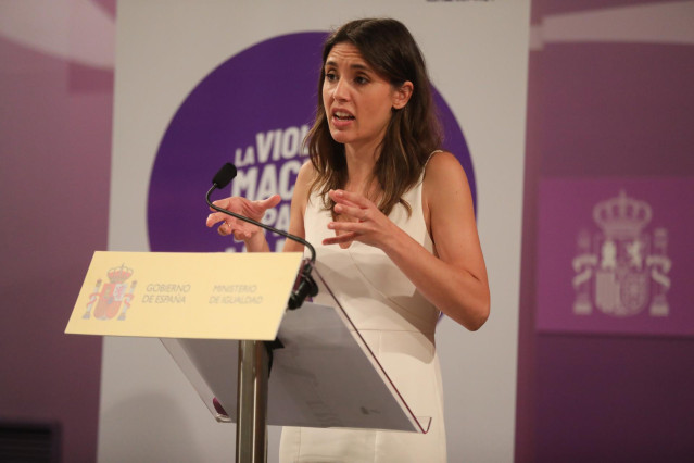 Archivo - La ministra de Igualdad, Irene Montero