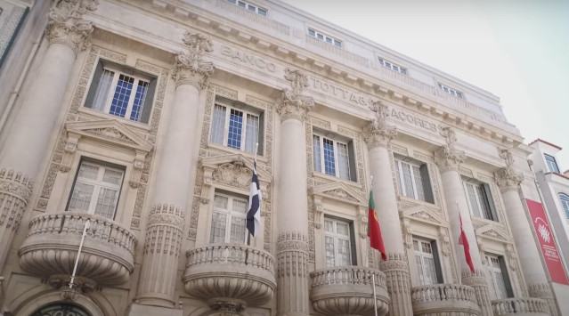 Archivo - Edifício dos Leões, sede de Santander Totta en Portugal.