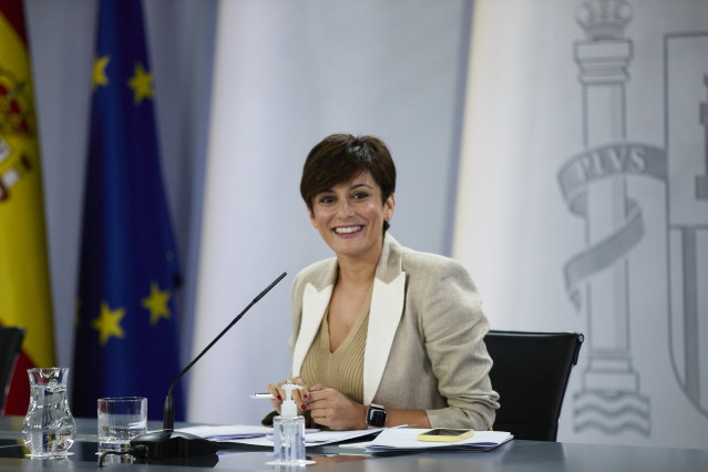 La ministra Portavoz, Isabel Rodríguez