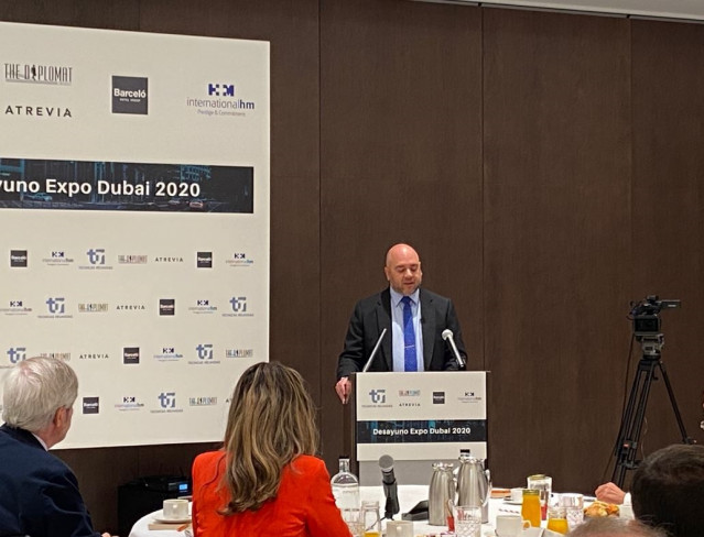 Archivo - El embajador de Emiratos espera que la Expo Dubái 2020 refuerce 