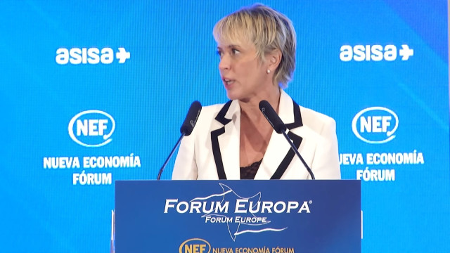 La secretaria de Estado de Digitalización y Transformación Digital, Carme Artigas, este martes durante su intervención en el Nueva Economía Forum.