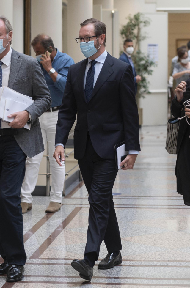 El portavoz del PP en el Senado, Javier Maroto