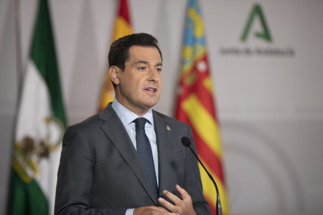El presidente de la Junta, Juanma Moreno