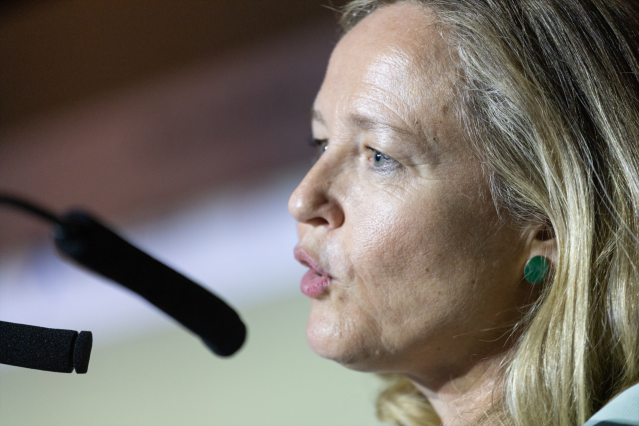 La vicepresidenta primera y ministra de Asuntos Económicos, Nadia Calviño