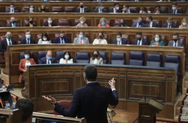 Imagen del Congreso de los Diputados durante una intervención del presidente del Gobierno, Pedro Sánchez