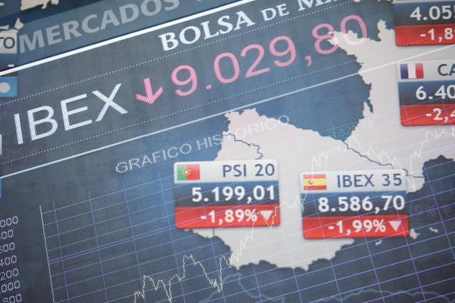 Valores de la Bolsa en el Palacio de la Bolsa de Madrid, a 20 de septiembre de 2021, en Madrid, (España).