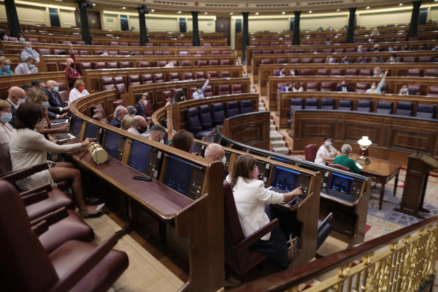 Archivo - Vista general de una votación en el Congreso