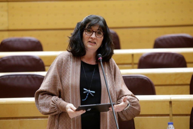 Archivo - La senadora de Adelante Andalucía, Pilar González, en una imagen de archivo.