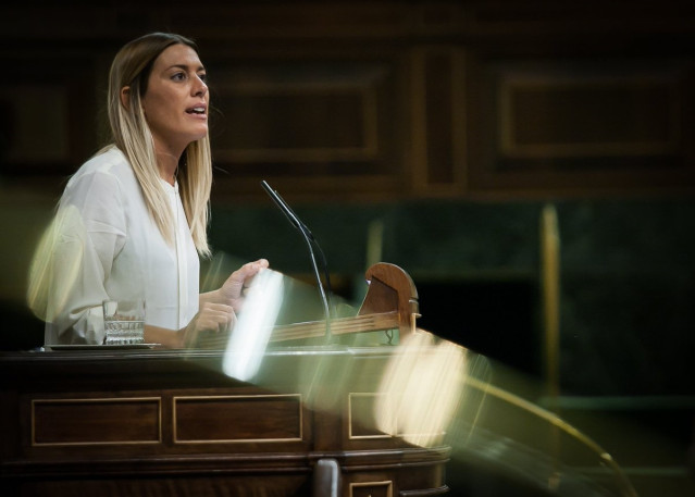 Archivo - La diputada de PDeCAT Miriam Nogueras, en la tribuna del Congreso